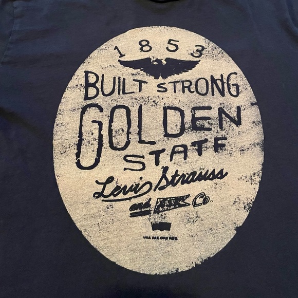 Levi Strauss ‘Built Strong Golden State’ T-Shirt - Picture 3 of 5